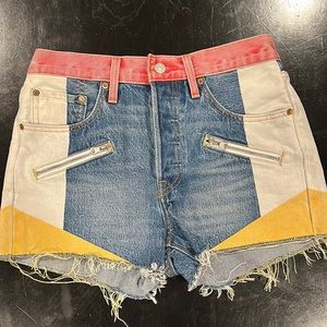 Levi’s Premium Denim Colorblock Shorts